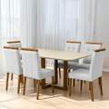 Mesa Atlas Canto Copo 160×80 com 6 Cadeiras Sophia – Art Assentos + WM Decor - 1.6/TD 13