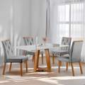 Mesa Ayres 120 com 4 Cadeiras Yasmim - VIEIRA DECOR - 1.20m - 1.0/TD 3