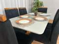 Mesa de Jantar Bali 1.60x0.80 Com 6 Cadeiras Isa - Minas Plac/Ouro decor - 1.60m - 1.5/LD 3
