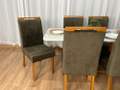 Mesa de Jantar Bali 1.60x0.80 Com 6 Cadeiras Isa - Minas Plac/Ouro decor - 1.60m - 1.5/LD 11