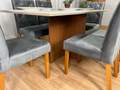 Mesa de Jantar Helo 1.60x0.90 Com 6 Cadeiras Jasmim - Minas Plac/Ouro decor - 1.2/LD 8