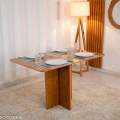 Mesa de Jantar Salina Tampo Londres 120x80 4 Cadeiras Lisboa - Art Assento - 8.5/RF 5