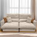 Estofado Sofa Aquiles/Gran Bello 2.10m Linho Retratil/Reclinavel D33 Molas Ensacadas - 1.6/RF 3