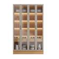 Cristaleira Dupla Allure (Kit com 2) Rodapé Simples - 1,40m – LINEA BRASIL - 1.90 - TD 4