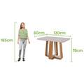Mesa Sintonia + 4 Cadeiras Priscila - LOPAS + AVALON DECOR - 1.20m - 9.4/TD 5