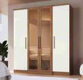 Roupeiro Genebra 4P2G 100%MDF -VIDRO REFLECTA -  1.79m -Doripel Móveis -  1.0/SR 2