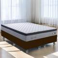 Colchão Queen Talismã D28 + Base Box Simples - DESIGN COLCHÕES/ALTO NÍVEL - 9.8/TD 2