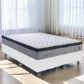 Colchão Queen Qatar D28 + Base Box Simples - DESIGN COLCHÕES/ALTO NÍVEL - 26x158x198 - 8.9/RF 3