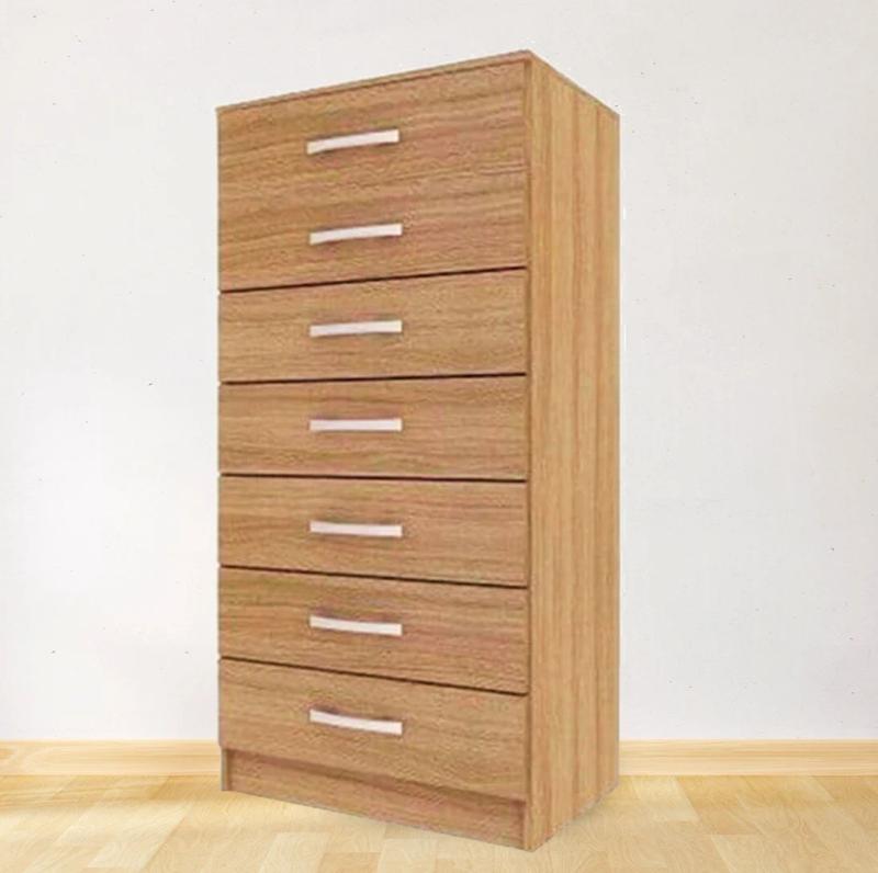 Cômoda 7 Gavetas - Evidência Móveis - 1.25m - 2.1/PR