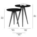 Conjunto Mesa de Apoio 8003 Luxo - JB Bechara - 0.45m - 2.0/RF 3