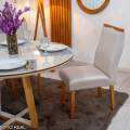 Mesa de Jantar Atlanta Redonda 120cm Diam + 4 Cad Genova - Minasplac - 1.5/RF 5