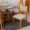 Mesa de Jantar Dubai 160x80 + 6 Cadeira Santorini de telinha - Cel Móveis - 2.3/RF 6