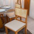 Mesa de Jantar Dubai 160x80 + 6 Cadeira Santorini de telinha - Cel Móveis - 2.3/RF 7