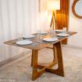 Mesa de Jantar Dubai 160x80 + 6 Cadeira Santorini de telinha - Cel Móveis - 2.3/RF 10