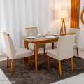 Mesa de Jantar Londrina 120x80 + 4 Cad. Isabela - Rufato/Art Assento - 9.2/RF 4