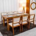 Mesa de Jantar Londrina 180x90 + 6 Cad. Dubai - Rufato/Art Assento - 2.4/RF 4
