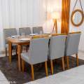 Conjunto Mesa de Jantar Londrina + 6 Cadeiras Isabela - Rufato/Art Assento - 1.80m - 1.3/RF 4