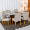 Mesa de Jantar Moscou 160x80 + 6 Cad Londres - Minasplac - 1.3/RF 2