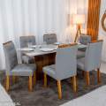 Mesa de Jantar Moscou 160x80 + 6 Cad Londres - Minasplac - 1.3/RF 1