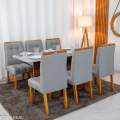 Mesa de Jantar Moscou 160x80 + 6 Cad Londres - Minasplac - 1.3/RF 6