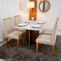 Mesa de Jantar Moscou + 4 Cad Atlanta - Minasplac - 120x80cm - 9.1/RF 4
