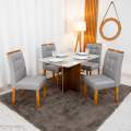 Mesa de Jantar Moscou + 4 Cad Londres - Minasplac - 1.20m 9.1/RF 6