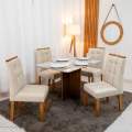 Mesa de Jantar Moscou + 4 Cad Londres - Minasplac - 1.20m 9.1/RF 2
