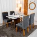 Mesa de Jantar Moscou + 4 Cad Londres - Minasplac - 1.20m 9.1/RF 8