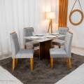 Mesa de Jantar Moscou + 4 Cad Londres - Minasplac - 1.20m 9.1/RF 4