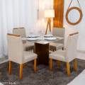 Mesa de Jantar Moscou + 4 Cad Atlanta - Minasplac - 0.90m - 8.7/RF 1