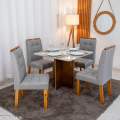 Mesa de Jantar Moscou + 4 Cad Londres - Minasplac - 0.90m - 8.7/RF 1