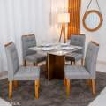 Mesa de Jantar Moscou + 4 Cad Londres - Minasplac - 0.90m - 8.7/RF 11