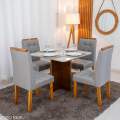 Mesa de Jantar Moscou + 4 Cad Londres - Minasplac - 0.90m - 8.7/RF 12