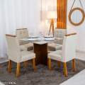 Mesa de Jantar Moscou + 4 Cad Londres - Minasplac - 0.90m - 8.7/RF 3