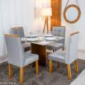 Mesa de Jantar Moscou + 4 Cad Londres - Minasplac - 0.90m - 8.7/RF 7