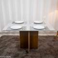 Mesa de Jantar Moscou Tampo Vidro Off 120x80 - Minas Plac - 3.6/RF 3
