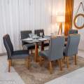 Mesa de Jantar Pedro + 6 Cadeiras Lisboa - Art Assento - 1.60m - 1.7/RF 1