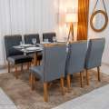 Mesa de Jantar Pedro + 6 Cadeiras Lisboa - Art Assento - 1.60m - 1.7/RF 5