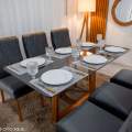 Mesa de Jantar Pedro + 6 Cadeiras Lisboa - Art Assento - 1.60m - 1.7/RF 6