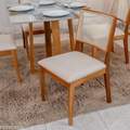 Mesa de Jantar Pedro 90x90 + 4 Cadeiras Dubai - Art Assento - 1.8/RF 3