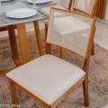 Mesa de Jantar Pedro 90x90 + 4 Cadeiras Dubai - Art Assento - 1.8/RF 4