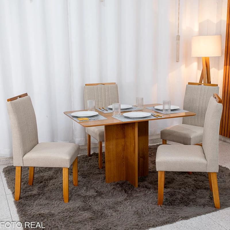 Mesa de Jantar Salina 120x80 - Minas plac/Cel Móveis - 7.6/RF