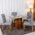 Mesa de Jantar Salina 120x80 + 4 Cad Londres - Minasplac/Cel Móveis - 7.6/RF 3