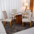 Mesa de Jantar Salina 120x80 + 4 Cad Londres - Minasplac/Cel Móveis - 7.6/RF 4