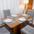 Mesa de Jantar Salina 120x80 + 4 Cad Londres - Minasplac/Cel Móveis - 7.6/RF 5