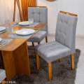 Mesa de Jantar Salina 120x80 + 4 Cad Londres - Minasplac/Cel Móveis - 7.6/RF 8