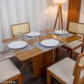 Mesa de Jantar Salina 120x80 + 4 Cad Grecia telinha - Cel Móveis - 1.5/RF 2