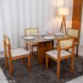 Mesa de Jantar Salina 120x80 + 4 Cad Grecia telinha - Cel Móveis - 1.5/RF 3