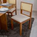 Mesa de Jantar Salina 120x80 + 4 Cad Grecia telinha - Cel Móveis - 1.5/RF 5