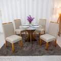 Mesa de Jantar Siena Redonda 100cm Diam + 4 Cad Atlanta - Minasplac - 1.0/RF 3